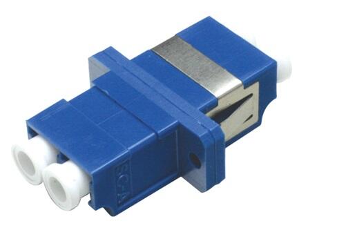 ADA-LCDPXBLUE Fiberworks AS  Adapter SM LC-DPX Blue With flange, metall clip, Zr. sleeve